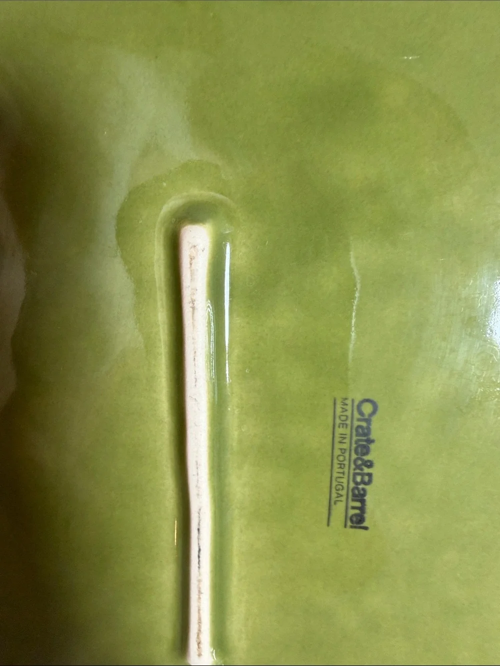 Crate&Barrel glossy olive
